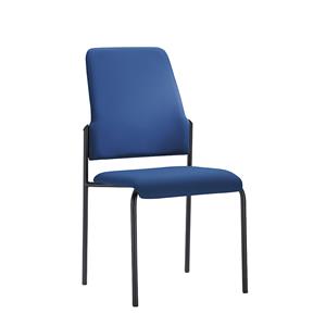 Interstuhl Bezoekersstoel GOAL, met 4 poten, VE = 2 stuks, stoelframe zwart, gentiaanblauw