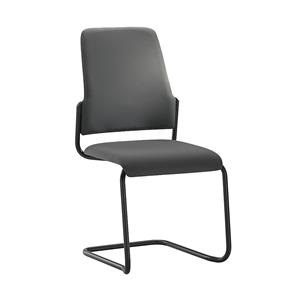 Interstuhl Bezoekersstoel GOAL, sledestoel, VE = 2 stuks, stoelframe zwart, ijzergrijs