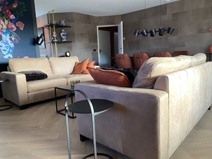 ShopX Leren bank energy zits bank bruin leer, bankstel bruine kleur