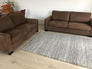 ShopX Leren bank energy zits bank bruin leer, bankstel bruine kleur