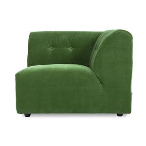 HKliving-collectie Vint bank element rechts royal velvet groen