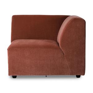 HKliving-collectie Jax bank element rechts corner royal velvet magnolia