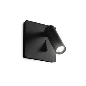 Ideal Lux  Lite - Wandlamp - Metaal - Led - Zwart