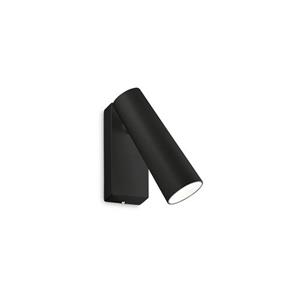 Ideal Lux  Pipe - Wandlamp - Metaal - Led - Zwart