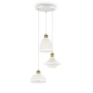 Ideal Lux  Lugano - Hanglamp - Metaal - E27 - Wit