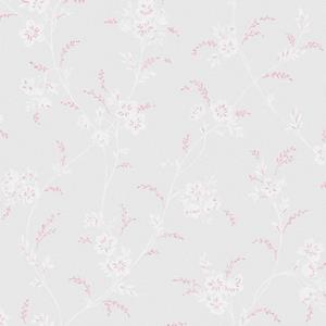 LAURA ASHLEY Vliestapete "Eva Floral Sugared Grey", natürlich, 10mx52cm