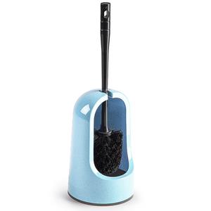 PlasticForte Toiletborstels/wc-borstels met korenbloem blauwe houder cm -
