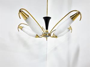 Whoppah Mid century italian chandelier, 1960s Brass - Tweedehands