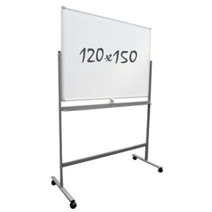 IVOL Whiteboard Verrijdbaar - Dubbelzijdig - Magnetisch - 120x150 Cm