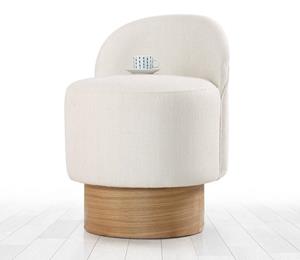 Poef Barren linnen | Atelier Del Sofa