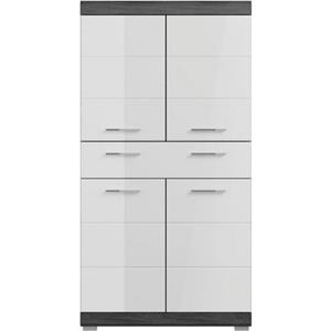 INOSIGN Midischrank Siena Badmöbel Badschrank, 4 Türen, 1 Schubkasten, Breite 74 cm