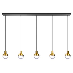 ETH Zwart gouden hanglamp Drop 05-HL4248-0230