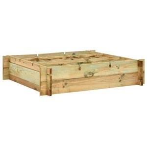 VidaXL Plantenbak verhoogd 90x90x20 cm geÃ¯mpregneerd hout