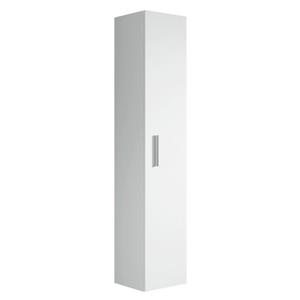 Badplaats Badkamerkast Pluto 30 x 30 x 150 cm - Wit - Hangende Badkamerkasten Hoog met 1 Deur