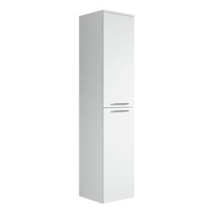 Badplaats Badkamerkast Venus 30 x 30 x 160 cm - Wit - Hangende Kolomkast met Twee Deuren