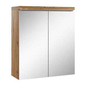 Badplaats Spiegelkast Toledo 60 X 20 X 60 Cm - Eiken