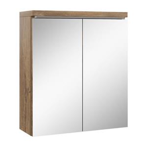 Badplaats Spiegelkast Toledo 60 X 20 X 60 Cm - Bruin Eiken