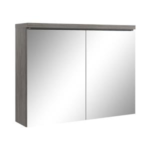 Badplaats Badkamerkast Paso 80 x 20 x 60 cm - Grijs Eiken - Spiegelkast Badkamer