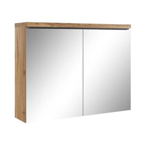 Badplaats Spiegelkast Paso Led 80 X 20 X 60 Cm - Eiken