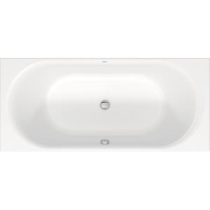 Duravit D-Neo kunststof inbouw duobad acryl rechthoekig 180x80x48.5cm z. poten wit 700476000000000