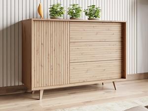 Mobistoxx Commode TRIKY 1 deur 3 lades artisan eik