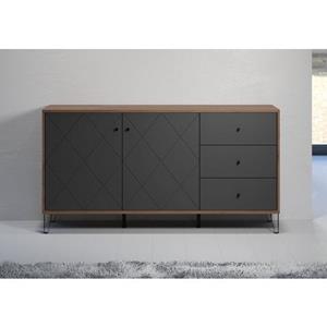 Places of Style trendteam Dressoir Montez opvallend design met gestructureerde fronten, soft-closetechniek (1 stuk)
