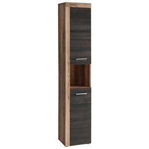 welltime Hochschrank "Carcassonne", mit Rahmenoptik in Holztönen, Breite 36 cm