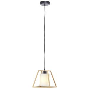 Brilliant Giseh 92844/09 Pendelleuchte E27 Schwarz, Natur