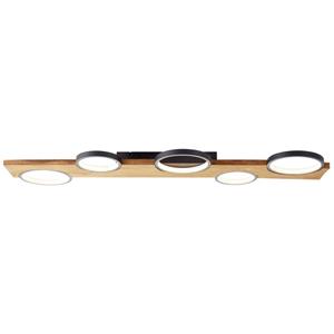 Brilliant G99275/76 Musti LED-Deckenleuchte LED LED fest eingebaut EEK: E (A - G) 35W Holz, Schwarz