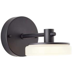 Brilliant Seaham G96481/76 LED-buitenlamp (wand) Energielabel: E (A - G) 7 W LED Zand, Zwart