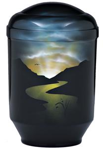 Urnwebshop Design Urn Rivier bij Nacht (4 liter)