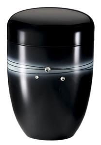 Urnwebshop Design Urn Swarovski Kristal Zwart (4 liter)