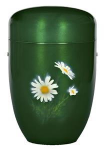 Urnwebshop Design Urn Witte Margrietjes (4 liter)