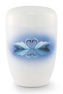 Urnwebshop Design Urn Verliefde Zwanen (4 liter)