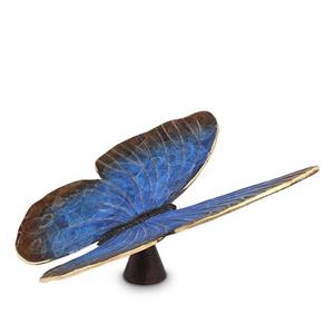 Urnwebshop Bronzen Mini Urn Blauwe Vlinder, 18 cm (0.01 liter)