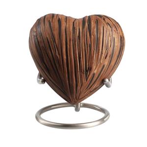 Urnwebshop Elegance Harturn Dark Woodlook, inclusief Standaard (0.1 liter)