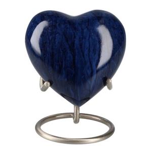 Urnwebshop Elegance Harturn Darkblue Stripes, inclusief Standaard (0.1 liter)