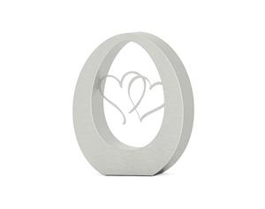 Urnwebshop Groot RVS Oval Hearts Asbeeld (3.5 liter)