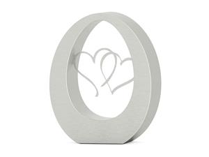 Urnwebshop XL RVS Oval Hearts Asbeeld (7 liter)