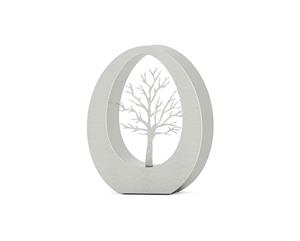 Urnwebshop Klein RVS Oval Levensboom Asbeeld (0.9 liter)