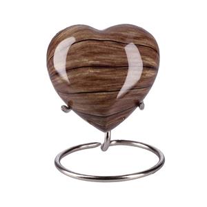 Urnwebshop Elegance Harturn Houtnerf Schuine Strepen, inclusief Standaard (0.1 liter)