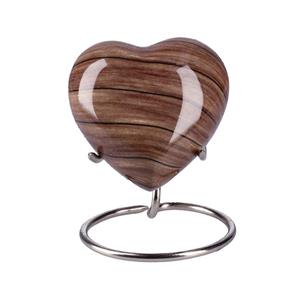 Urnwebshop Elegance Harturn Houtnerf Gecentreerde Strepen, inclusief Standaard (0.1 liter)