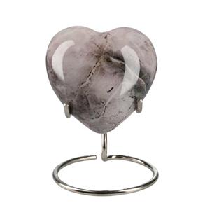 Urnwebshop Elegance Harturn Roze Marble, inclusief Standaard (0.1 liter)