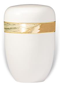Urnwebshop Design Urn met Decoratieband Zee (4 liter)