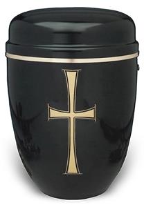 Urnwebshop Design Urn met gouden sierrand (4 liter)