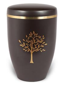 Urnwebshop Design Urn Donkerbruin Levensboom (4.8 liter)
