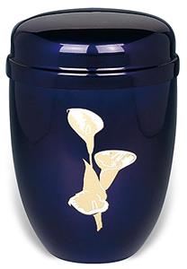 Urnwebshop Design Urn met fraaie lelie (4 liter)