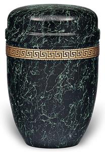 Urnwebshop Design Urn met klassiek messing sierband (4 liter)