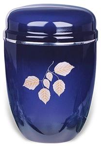Urnwebshop Design Urn met zilveren sierrand (4 liter)