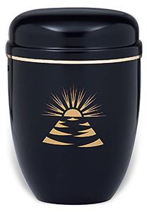 Urnwebshop Design Urn met gouden sierrand (4 liter)